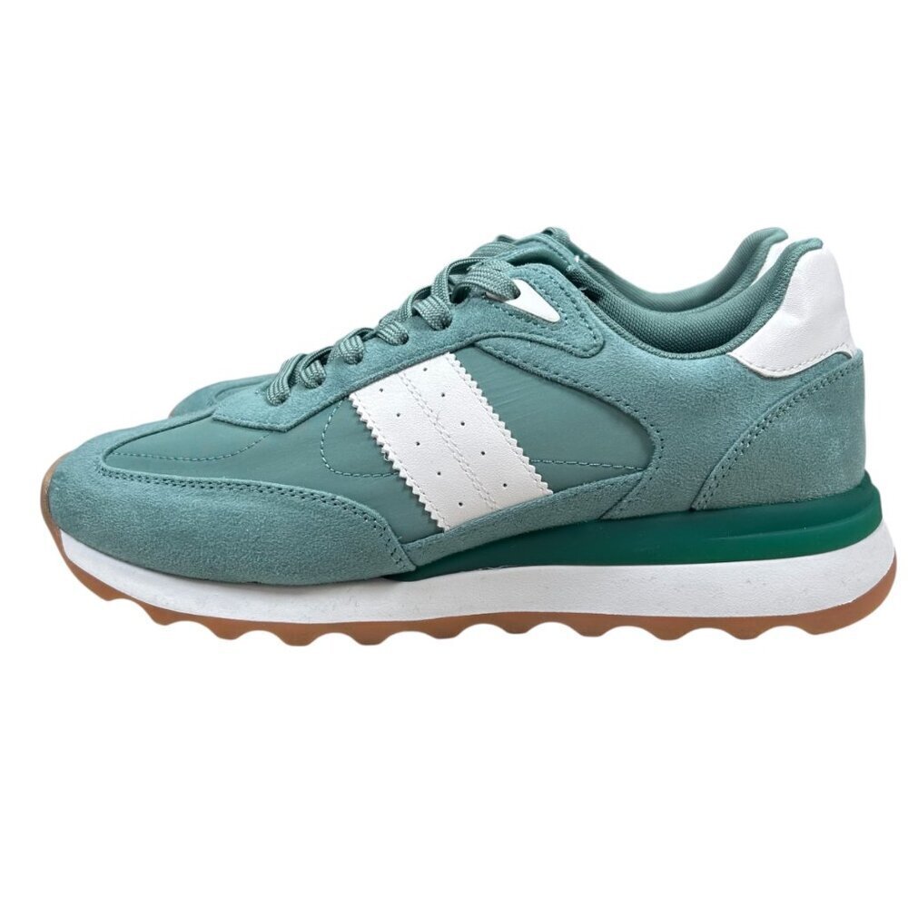 Steve Madden Percie 8.5 Sneaker Athleisure Walking Preppy Green - Picture 5 of 7